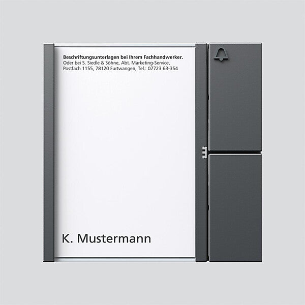 Siedle Tasten-Modul dgr/gli TM 612-1 DG